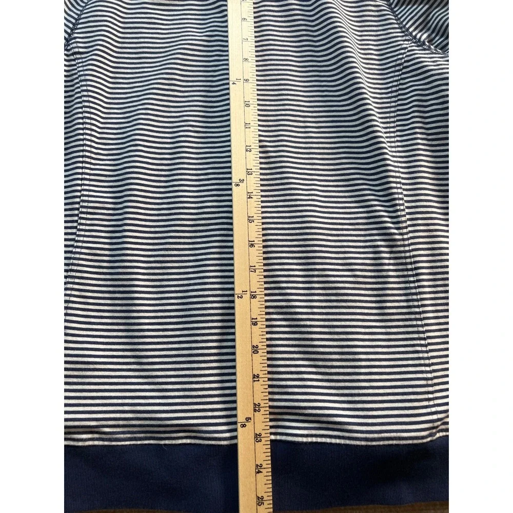 Lauren‎ Ralph Lauren Active Navy White Striped Zip Up Track Jacket Plus Size 1X